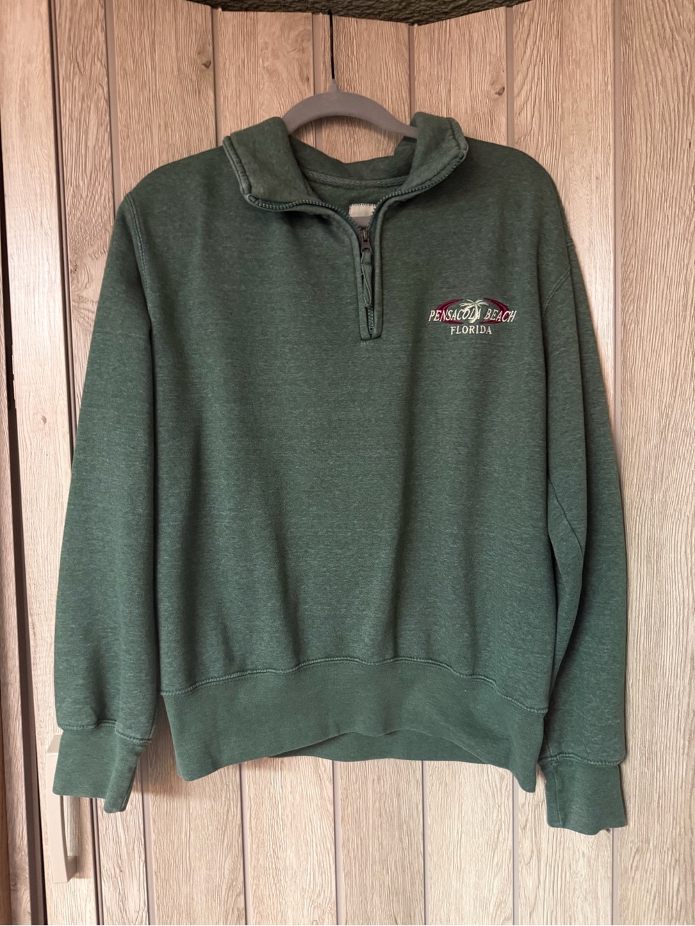 Exist Forest Green Half-Zip Pullover Jacket